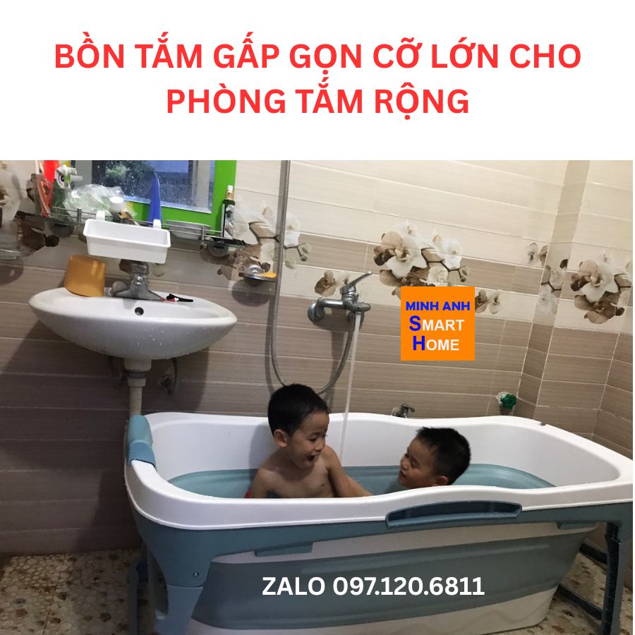 Bồn tắm gấp gọn cỡ lớn